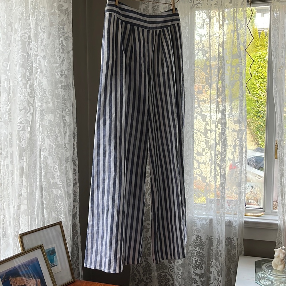 Striped Linens Pants